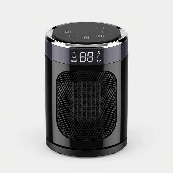 Radiateur céramique compact 1500 W — packshot studio