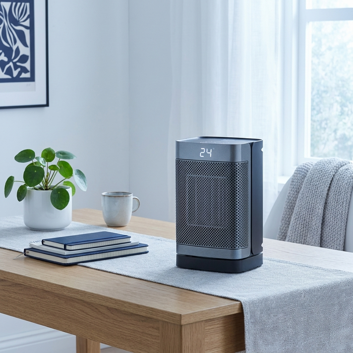 Radiateur céramique oscillant 1500 W — bureau