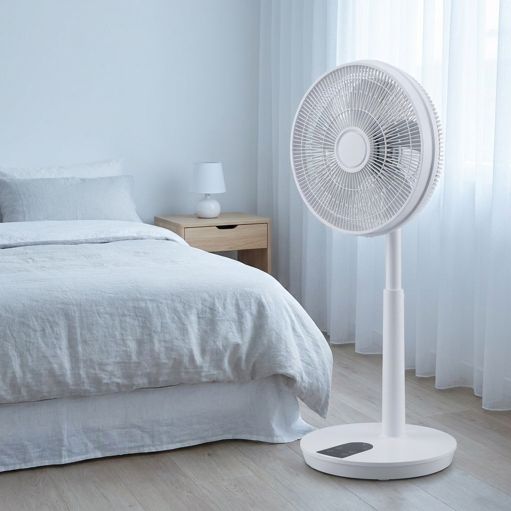 Ventilateur sur pied silencieux Ø 40 cm — chambre