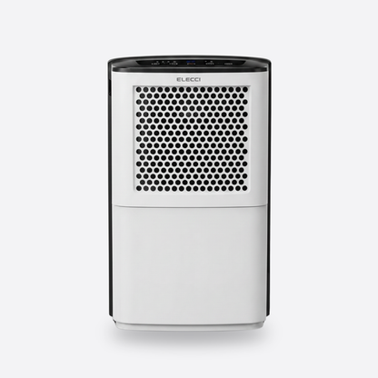 Déshumidificateur compact 12 L — packshot studio gris clair