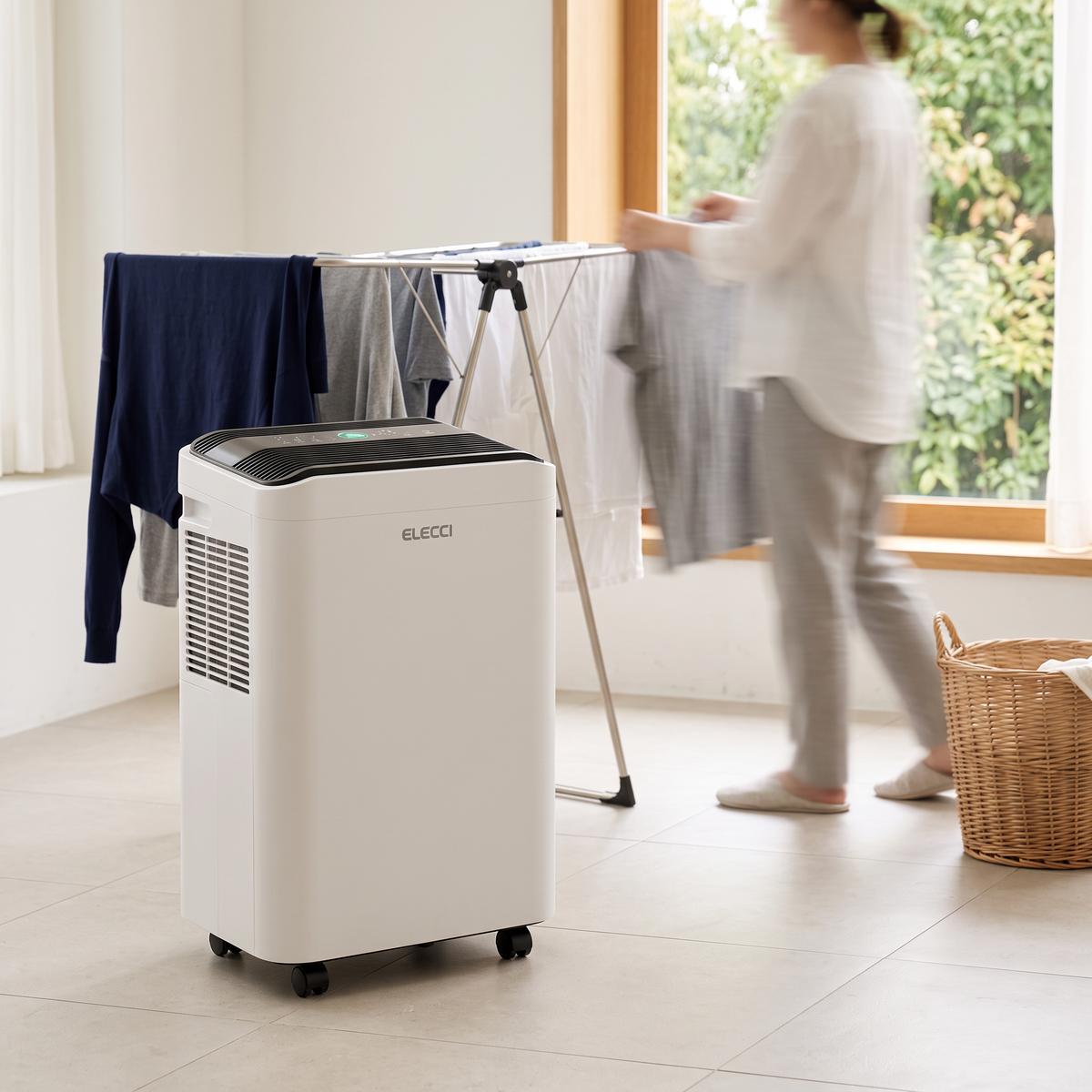 Déshumidificateur grande capacité 26 L — séchage du linge