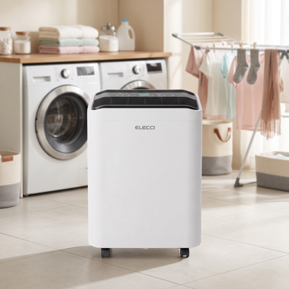 Déshumidificateur grande capacité 26 L — mise en situation buanderie