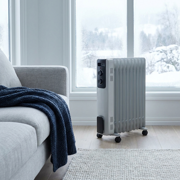 Radiateur bain d'huile silencieux 1500 W — vue 2