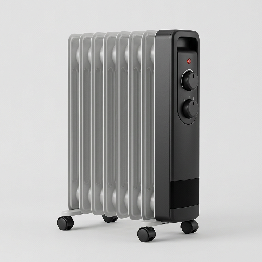 Radiateur bain d'huile silencieux 1500 W — packshot studio