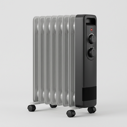Radiateur bain d'huile silencieux 1500 W — packshot studio