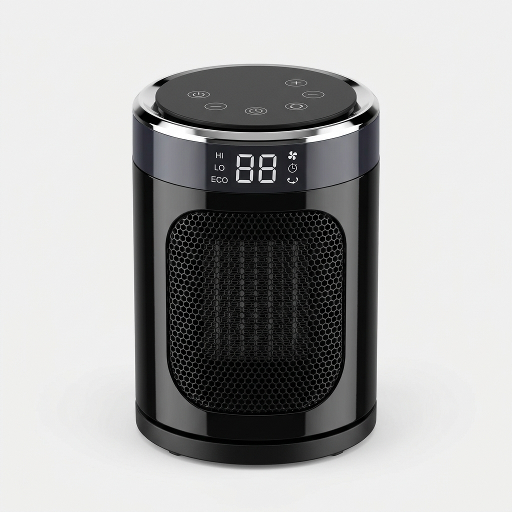 Radiateur céramique compact 1500 W — packshot studio