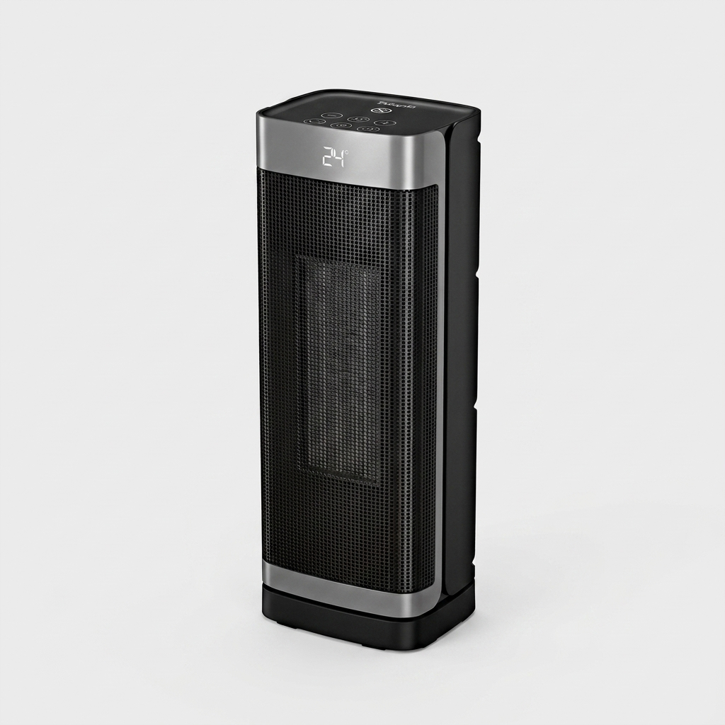 Radiateur céramique tour 2000 W — packshot studio