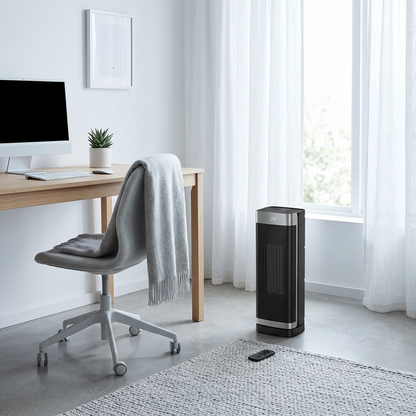 Radiateur céramique tour 2000 W — bureau