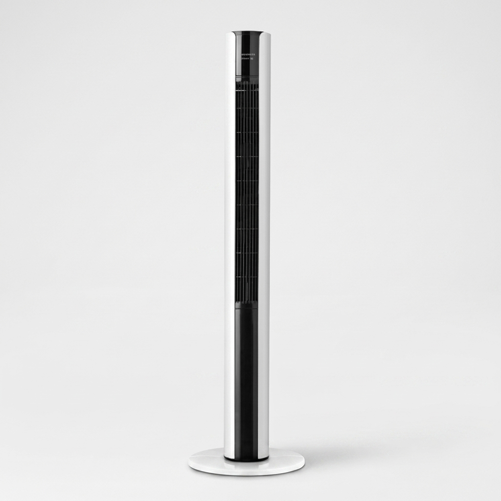 Ventilateur tour silencieux 110 cm — packshot studio