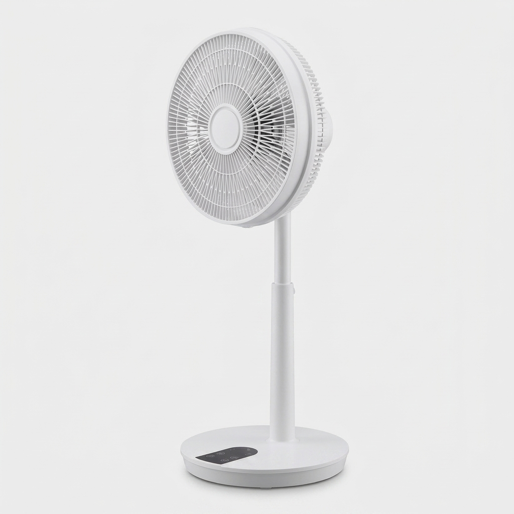 Ventilateur sur pied silencieux Ø 40 cm — packshot studio